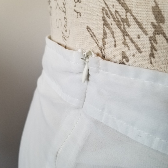 Ombre ivory and blue long flowy skirt - Picture 7 of 7